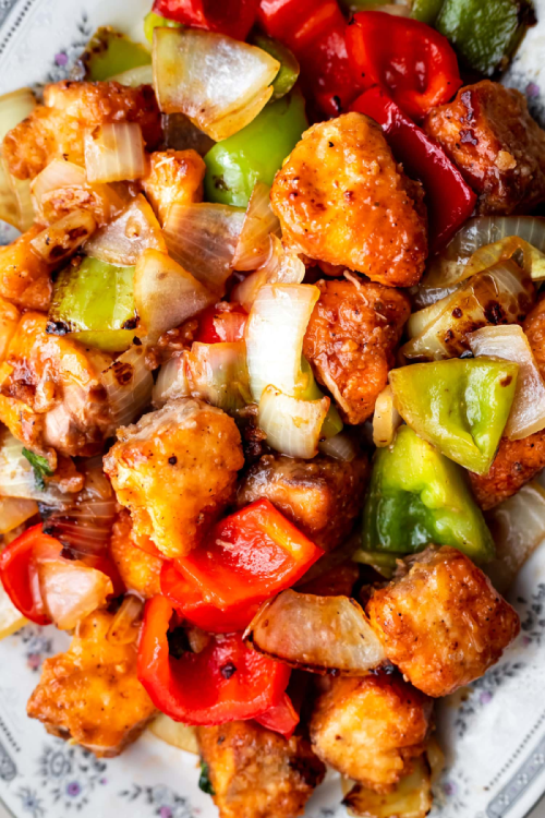 Fish in sweet and sour sauce